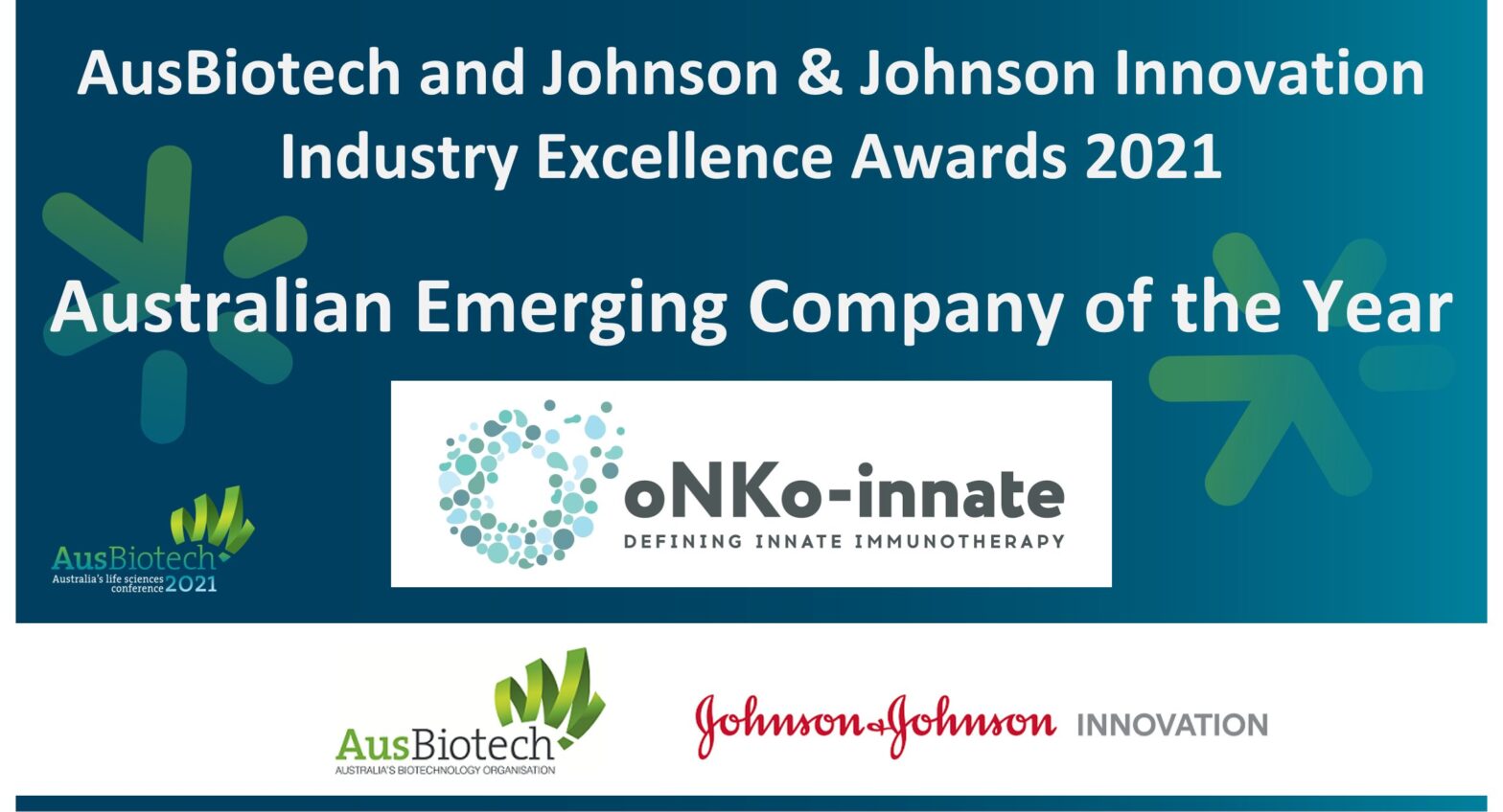 oNKo-innate named Australian Emerging Company of the Year 2021